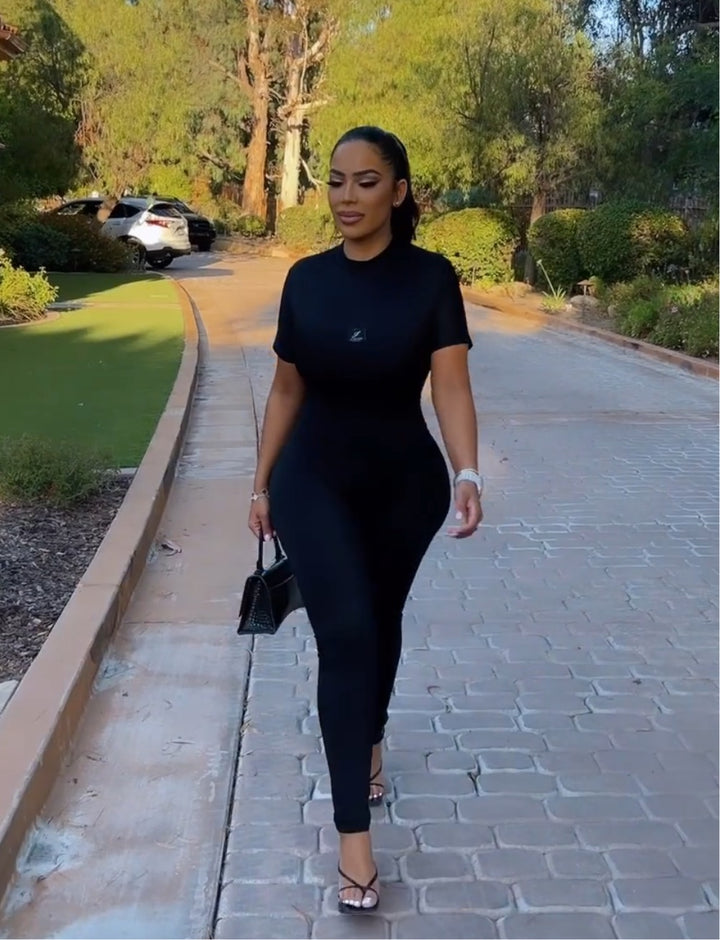 JLorraine Flavors Jumpsuit in black front view