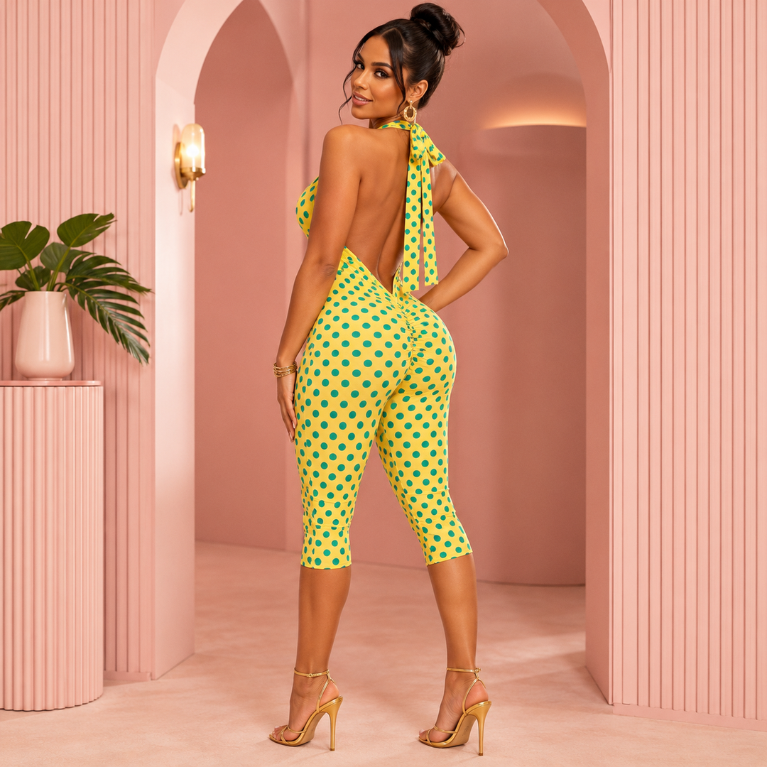 Panda Capri and Daisy Jumpsuit