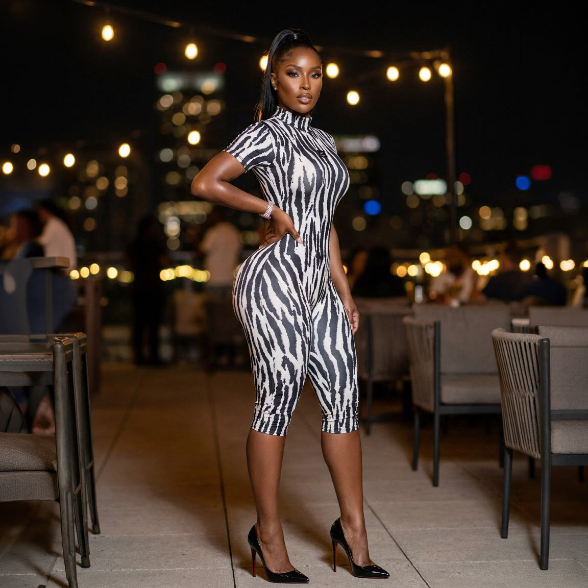 Panda Capri – Zebra Print Capri Jumpsuit | JLorraine – JLorraine