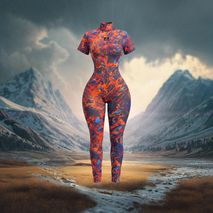 Flames Jumpsuit - Mesh