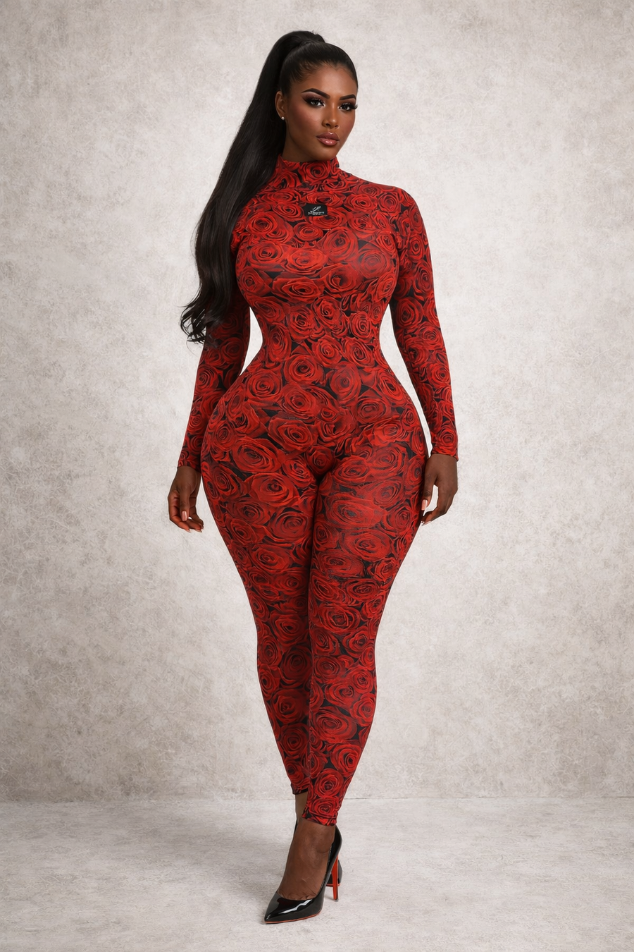 Rose Jumpsuit Long Sleeve