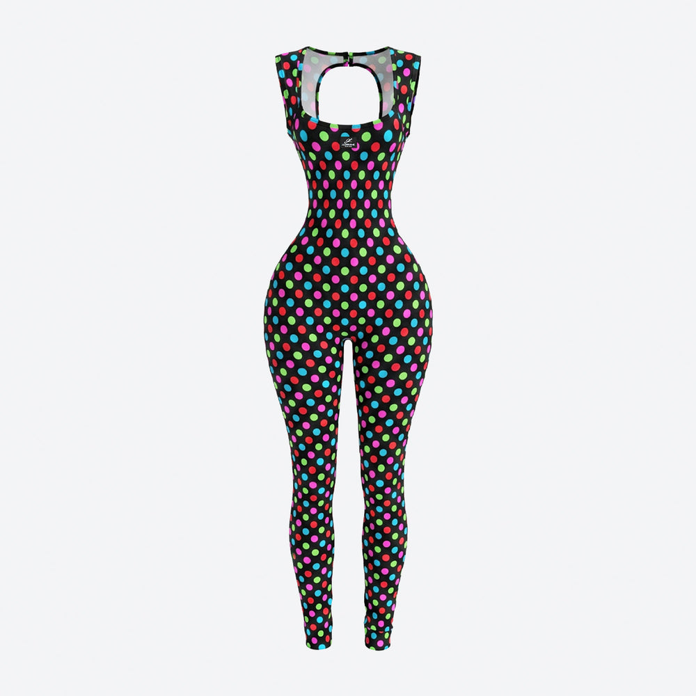 Rainbow Snow White jumpsuit-front-wbg