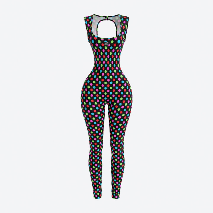 Rainbow Snow White jumpsuit-front-wbg
