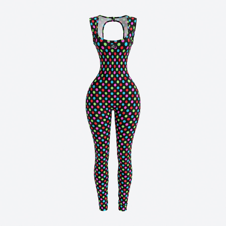 Rainbow Snow White jumpsuit-front-wbg