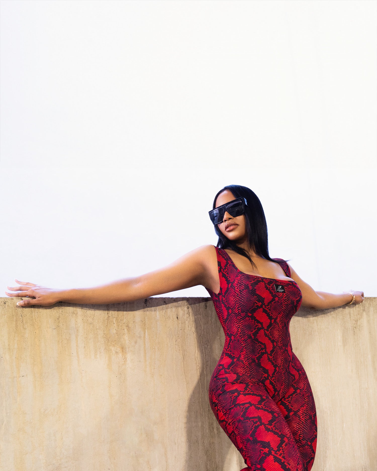 Renae Jumpsuit – Snakeskin Print Cutout | JLorraine – JLorraine