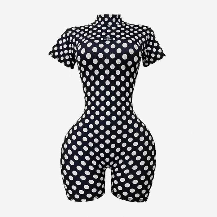 Sanity Romper-BlackBaseWhiteDots-front-wbg